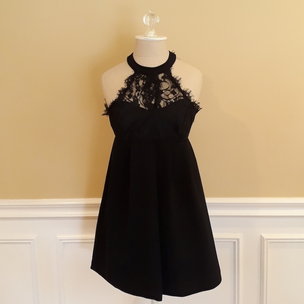 BCBG Generation Lacey Open Back Dress